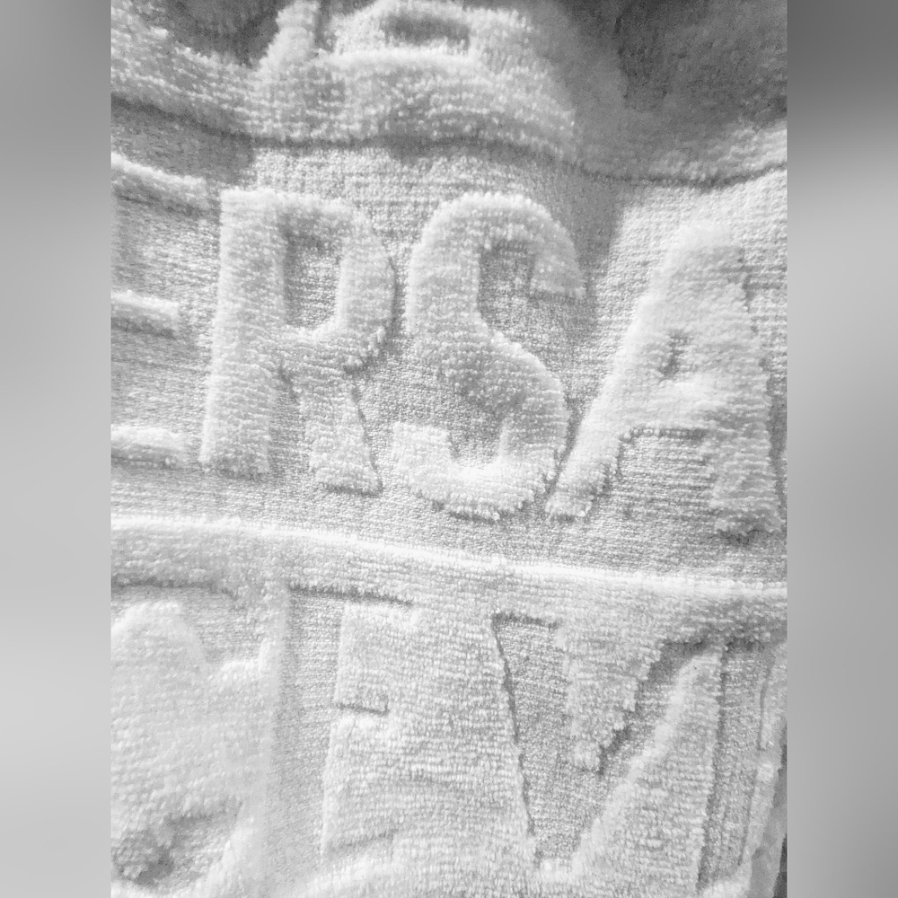 Versace White Embossed Logo Robe - Picture 8 of 12